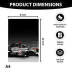 McLaren MP4 Black Edition | Wall Poster 3 Panel