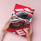 Ferrari 296 GT3 Racing | Wall Poster 3 Panel