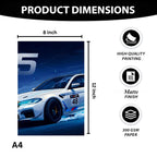 BMW M5 Drift | 3 Panel Wall Art