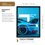 Porsche 911 GT3 RS Frames Poster Set of 3