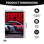 Porsche 911 GT3 R Rennsport | Wall Poster 3 Panel