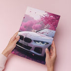 BMW M440i Cherry Blossom | Wall Poster 3 Panel