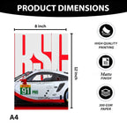 Porsche 911 GT3 R Rennsport | Wall Poster 3 Panel