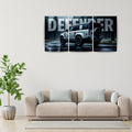 Land Rover Defender Rain Edition | Wall Poster 3 Panel