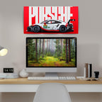 Porsche 911 GT3 R Rennsport | Wall Poster 3 Panel