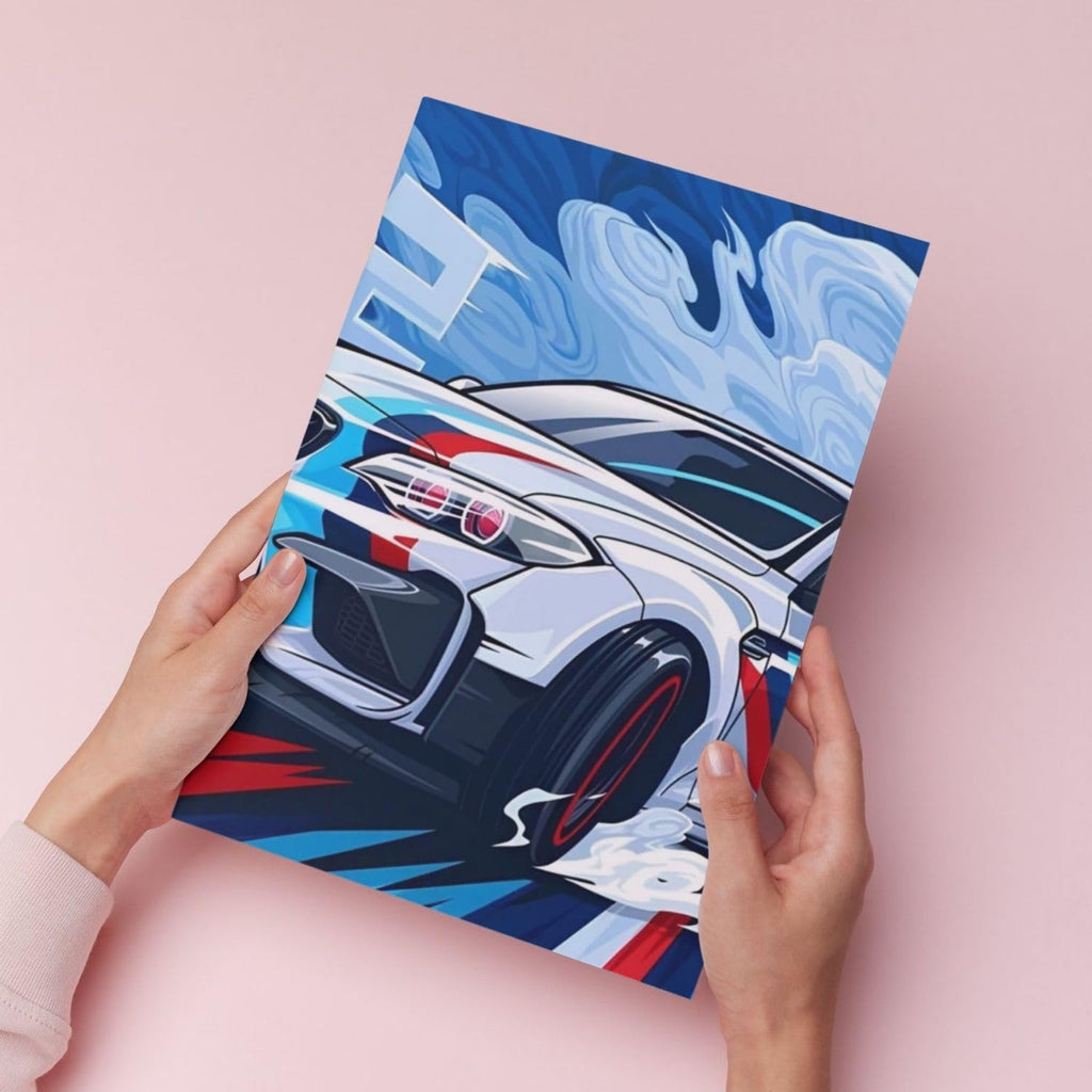 BMW M2 Drift | Wall Poster 3 Panel