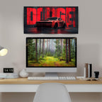 Dodge Challenger Red Edition | Wall Poster 3 Panel