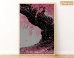 Japanese Cherry Blossom Samurai Wall Art – Set of 3 Frames