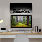 McLaren MP4 Black Edition | Wall Poster 3 Panel