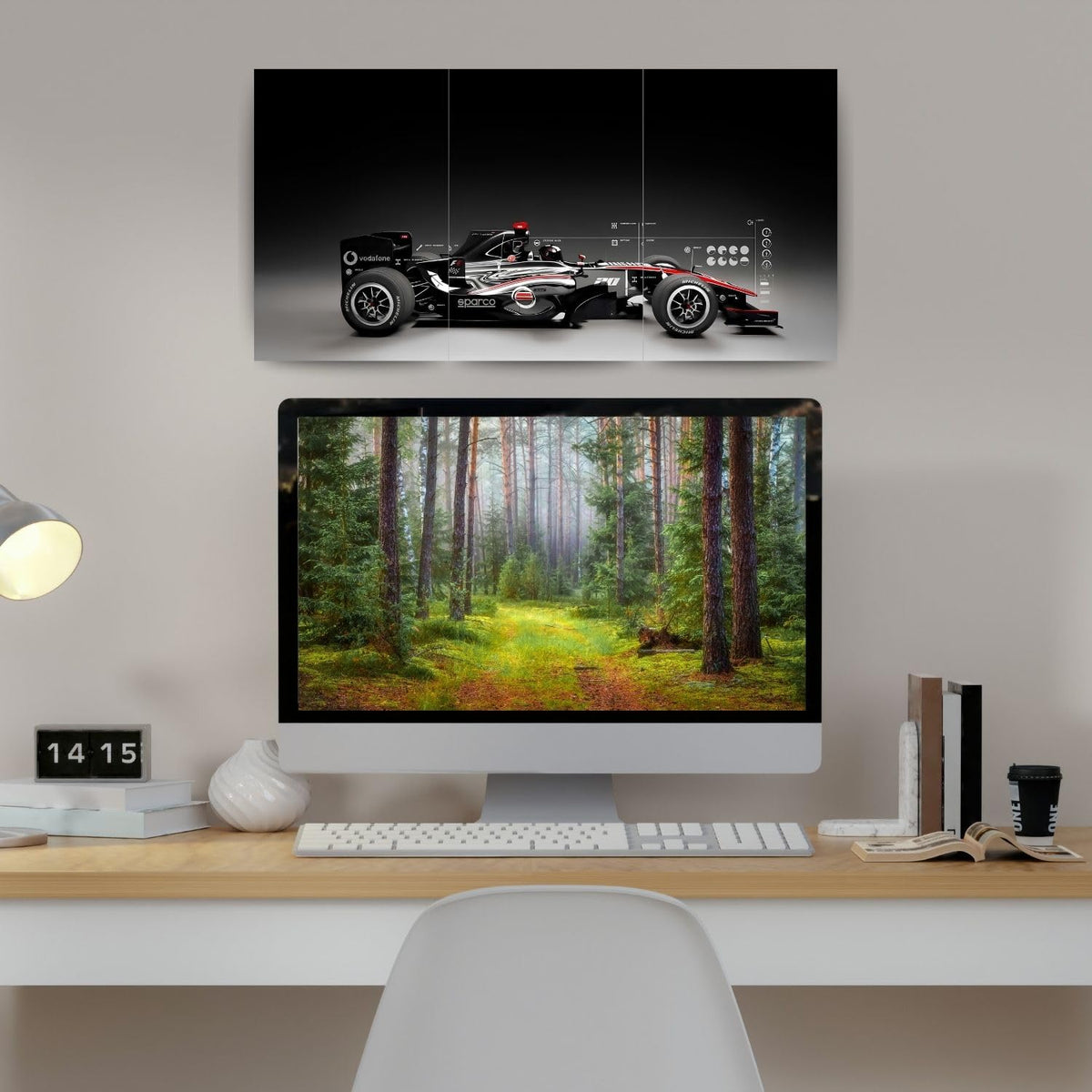 McLaren MP4 Black Edition | Wall Poster 3 Panel