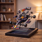 RedBull Max Verstappen F1 3d Car Glossy Frame