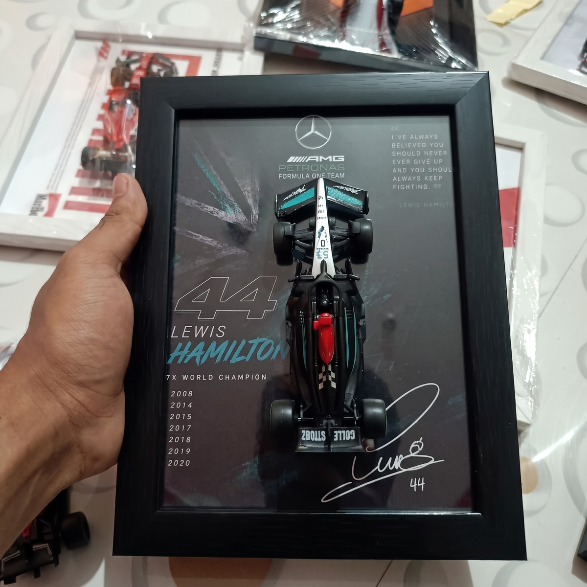 Mercedes-AMG Lewis Hamilton F1 3D Car Frame